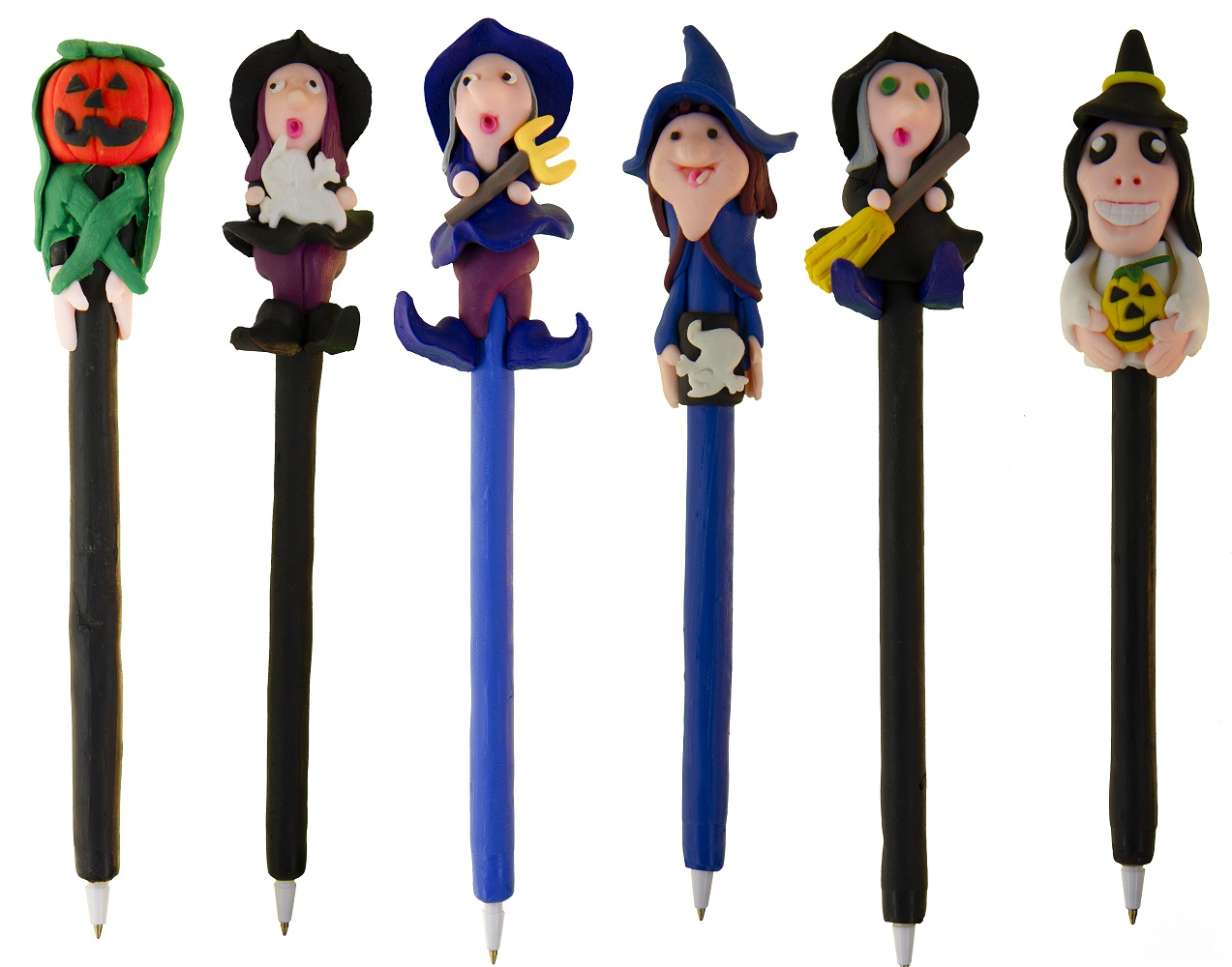 halloween witches wizards pens hand made