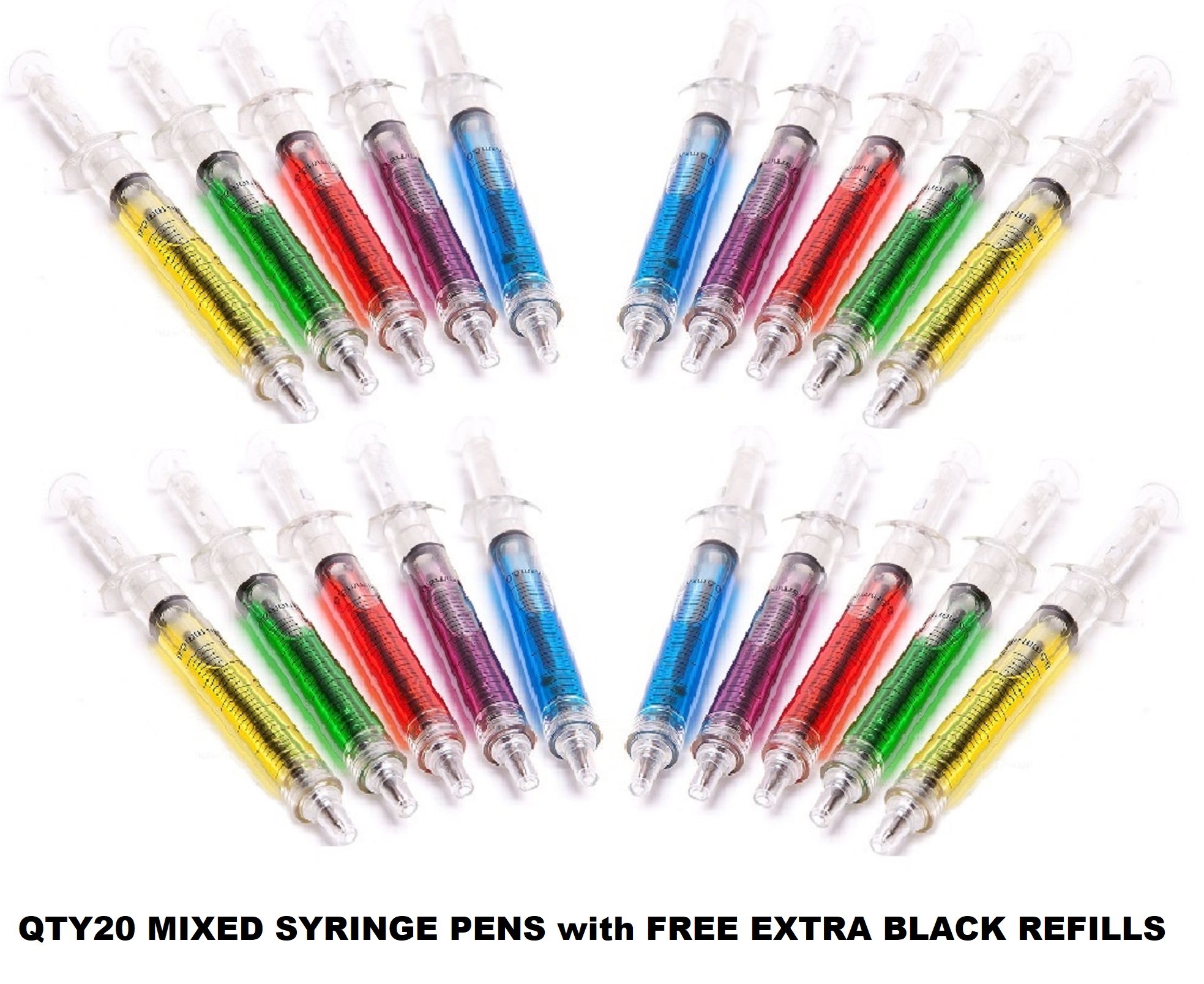 20 mixed syringe pens with refills
